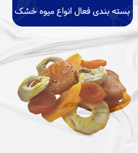 بسته بندی فعال انواع میوه خشک